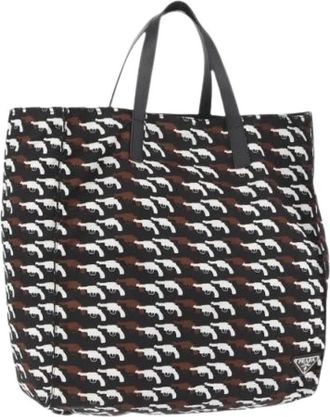 Prada Pre-owned Vintage Tote Bag - Dames - Vintage Shopper - Zwart - ONE Size - Leer - Vintage
