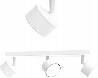 OEM L&aacute;mpara De Techo Led Blanco Foco Gx53 L&aacute;mpara Moderna Pulida 3 Puntos