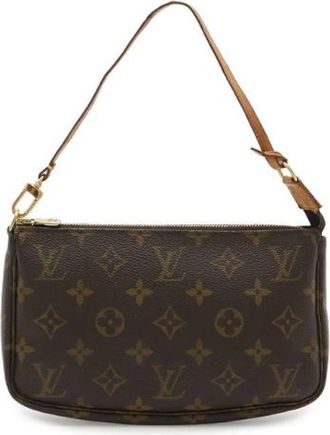 Louis Vuitton Pre-owned Monogram Pouch - Dames - Vintage Handtas - Bruin - ONE Size - Vintage