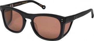 Hally & Son Womens HS782S04 54 Sunglasses - Black - One Size
