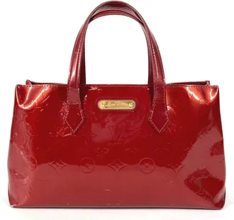 Louis Vuitton Pomme Damour Red Color Monogram Vernis Handbag Tote Bag (Pre-Owned)