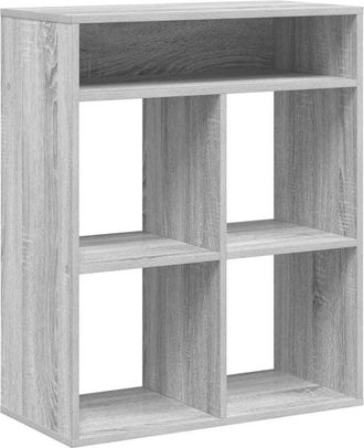 vidaXL Vidaxl - Book Cabinet Grey Sonoma 66x31x80 cm Engineered Wood