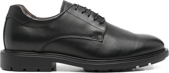 Nero Giardini lace-up leather derby shoes - Black