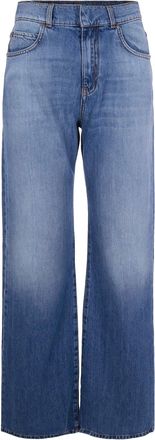 Pinko Wide Leg Jeans in Soft Denim