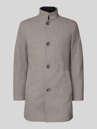 Mc Neal Kurzmantel mit Stehkragen und Eingrifftaschen in Hellbraun, Gr&ouml;&szlig;e XXXL