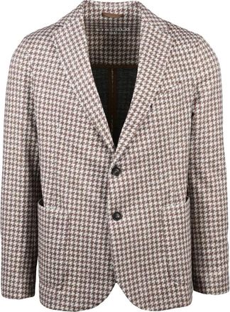 Circolo 1901 Blazer Stondato - Heren - Blazers - Bruin - M - Katoen - Jassen