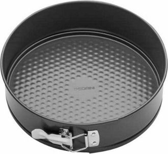 Pedrini Trade Shop - Teglia Da Forno Tortiera Per Dolci Torta Chiusura A Cerniera 26 Cm In Acciaio