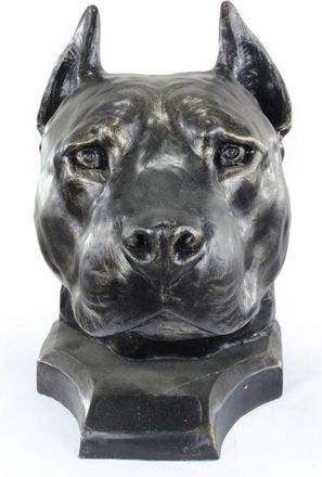 OEM American Staffordshire Terrier, Amstaff, Amstaf - Busto De Perro, Cabeza De Perro Grande Para El Jard&iacute;n, Decoraci&oacute;n &Uacute;nica De La Sala De Estar De Art-d