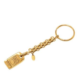 Chanel Pre-owned Metal Key Holder - Dames - Pre-owned - Geel - Maat: ONE Size