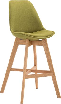Clp Taburete Cannes En Tela Verde Natural