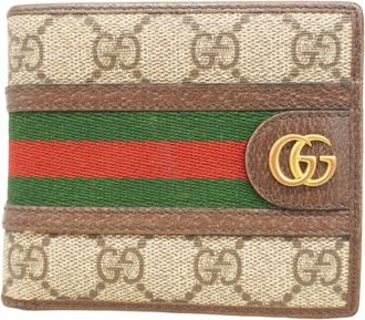 Gucci Brown Pvc Bill Wallet (Bi-Fold) (Pre-Owned)