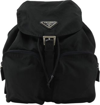 Prada Black Nero Nylon Backpack (Pre-Owned)