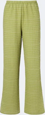Asceno Loreto checked cotton wide-leg pants