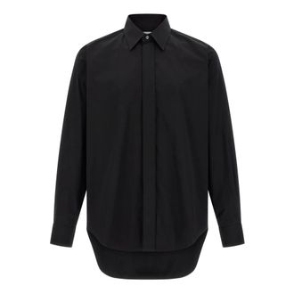 Alexander McQueen Logo Embroidery Shirt - male - Alexander McQueen - Casual Shirts - Black - M - Shirts