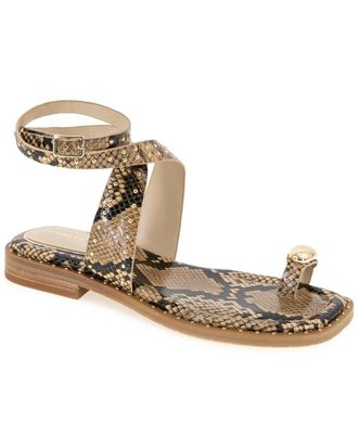 Kenneth Cole Ravenn Snakeskin-Embossed Leather-Embossed Sandal