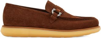 Ferragamo Loafers met Gancini-plakkaat - Bruin