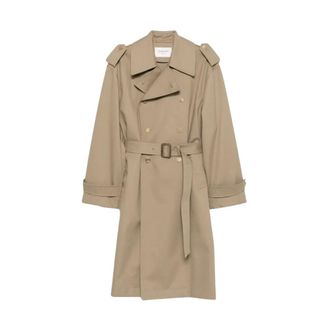 Saint Laurent Dames, Mantels, Beige, Maat: S