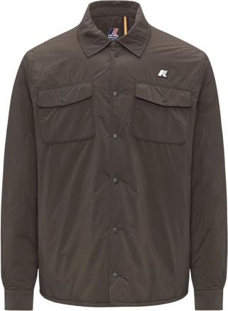 K-Way Umbert Plain Warm - Heren - Zomerjassen - Groen - 2XL - Leer - Jassen
