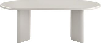 Moloo Mesa de comedor ovalada para 8/10 personas 220 cm color arena