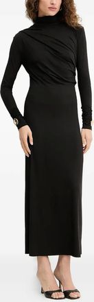 Simona Corsellini Verfraaide maxi-jurk - Zwart