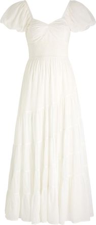 Free People Sundrenched Cotton Maxi Dress - White - L (UK16-UK18 / L)