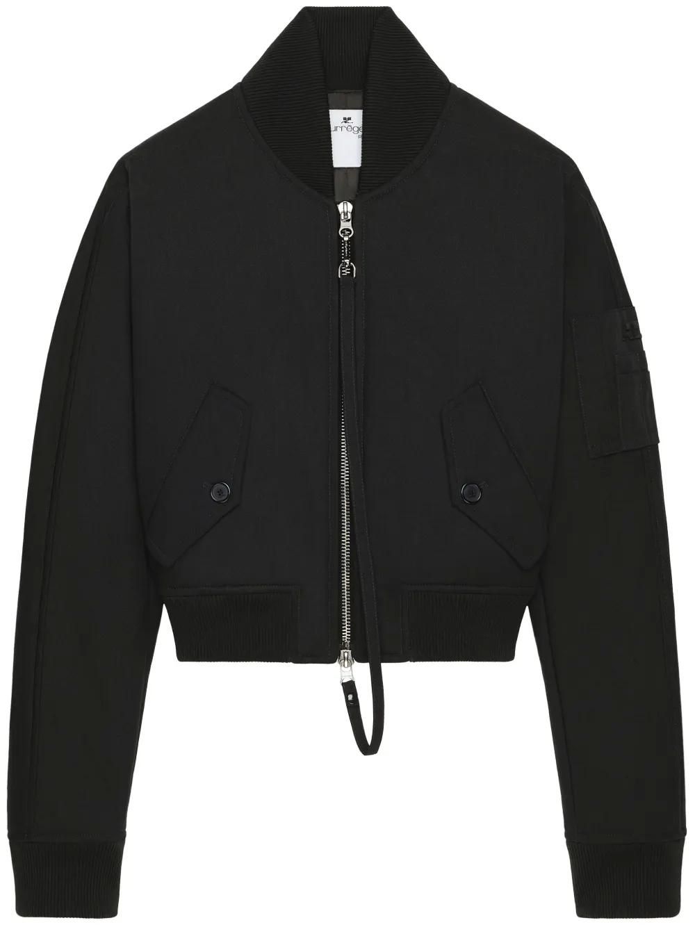 ブルゾン Courreges Neck Bomber Bow Jacket