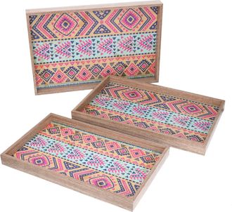 Vacchetti Bandeja Rectangular Madera Naranja 1-3 Cm45x30h4