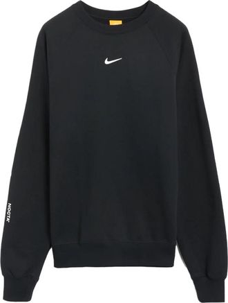 Nike Nocta Crewneck Black Stijlvol Sweatshirt - Heren - Sportshirts - Zwart - 2XL - Fitness