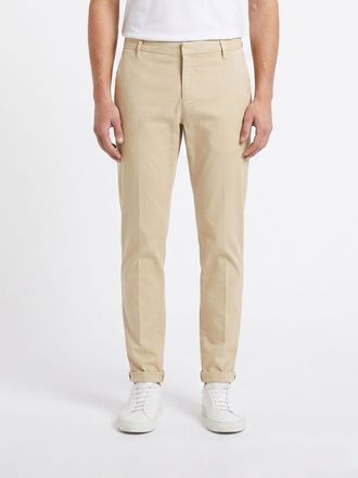 Dondup Pantaloni chino Gaubert slim fit in velluto a coste