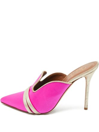 Malone Souliers sculpted leather mules - women - Calf Leather/Calf Leather/Calf Leather - 39 - Pink