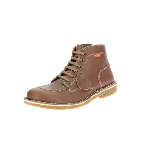 Bottes Grinders Route 66 Pour Hommes En Cuir Marron Cowboy Western À Bout Pointu
