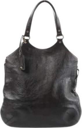 Saint Laurent Vintage, unisex, Zwart, ONE Size, Leer, Pre-owned Tribute Large Shoulder Bag