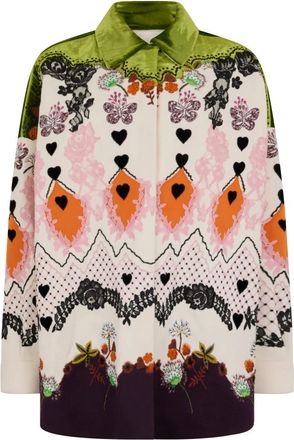 Valentino Garavani Jassen, Dames, Veelkleurig, L, Wol, Knie-lange Jas