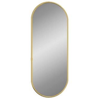 Berkfield Home Wall Mirror Gold 50x20 cm Oval