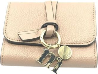 Chlo&eacute; Pre-owned Alphabet Trifold Wallet - - Pre-owned - Donna - Beige - ONE SIZE