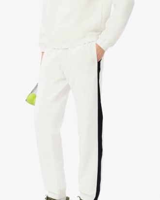 Lacoste Mens Sport Tennis Joggers In White