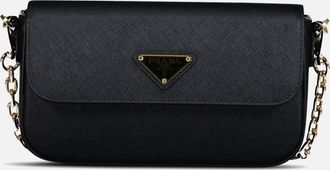 Prada Womens Prada Mini Crossbody Bag in Nero - Black