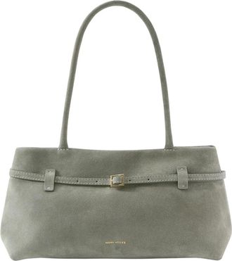 Manu Atelier Le Cambon East West - Dames - Schoudertassen - Groen - ONE Size - Leer - Tassen