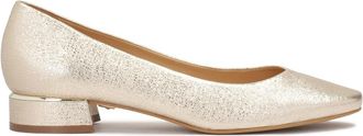 Kazar Lage pompen voor goud metallic leer - Dames - Pumps - Geel - 38 EU - Leer - Schoenen