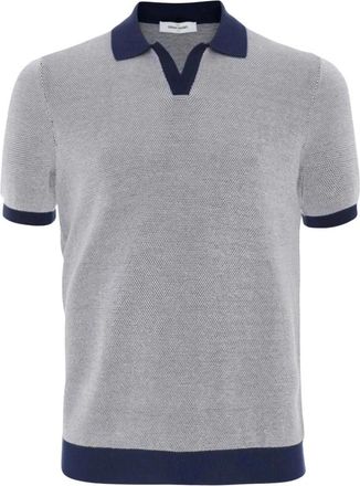 Gran Sasso Polo Skipper Modello 57155 26901 - Heren - Polos - Blauw - XL - Katoen - Tops
