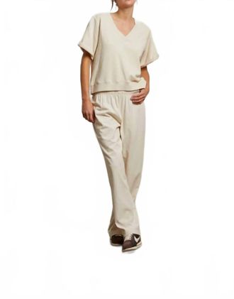 perfectwhitetee Adele Cotton Pants In Sugar