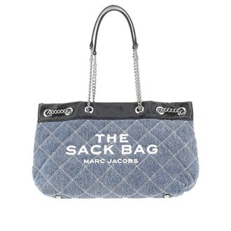Marc Jacobs Medium The Quilted Denim Chain Sack Bag Woman One Size
