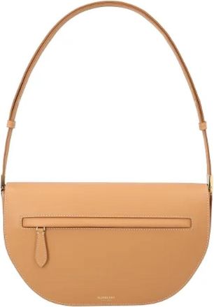 Burberry Medium Olympia Schoudertas - Dames - Schoudertassen - Beige - ONE Size - Leer - Tassen