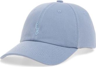 Ruslan Baginskiy Hand Embroidered Cotton Twill Baseball Cap in Light Blue at Nordstrom