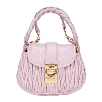 Miu Miu Pre-owned Womens Coffer Handbag - Pink - One Size