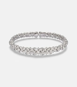 Yeprem Y-Couture 18kt white gold bangle with diamonds