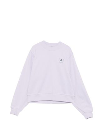 adidas by Stella McCartney Baumwoll-Sweatshirt mit Rundhalsausschnitt