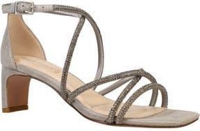 Pelle Moda Teena Ankle Strap Sandal in Pewter at Nordstrom Rack, Size 6.5