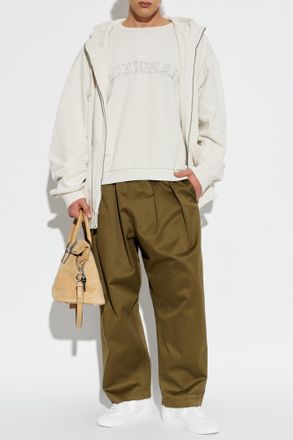 Maison Margiela Sweatshirt With Logo, Mens, Cream