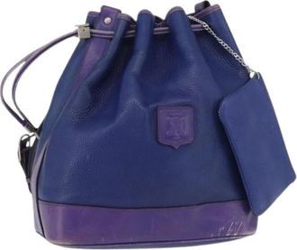 Celine Pre-owned Bucket Bags, female, Blue, Size: ONE SIZE Pre-owned Vintage Bucket Bag